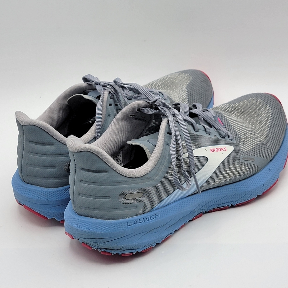 Brooks Women's Gray and Blue‎ Running Shoes Size 8.5  #1672 - Picture 5 of 9